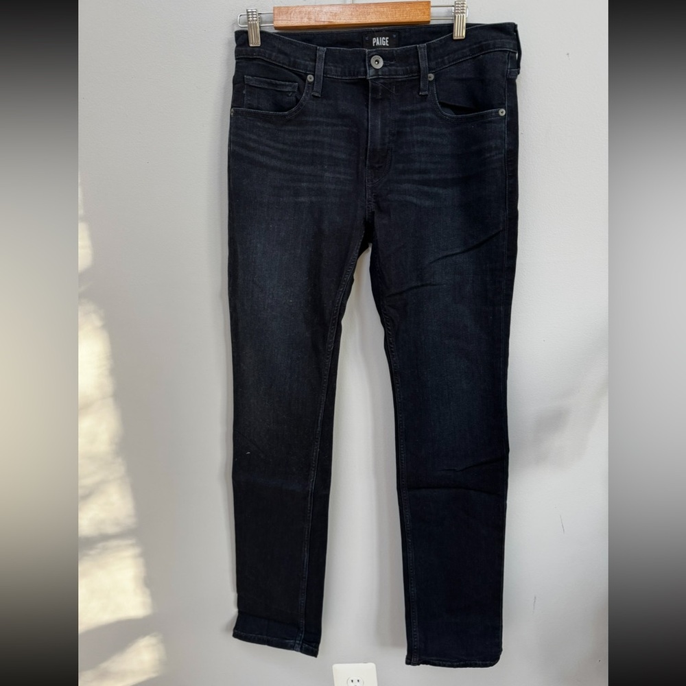 Paige Dark Wash Denim Jeans in W32